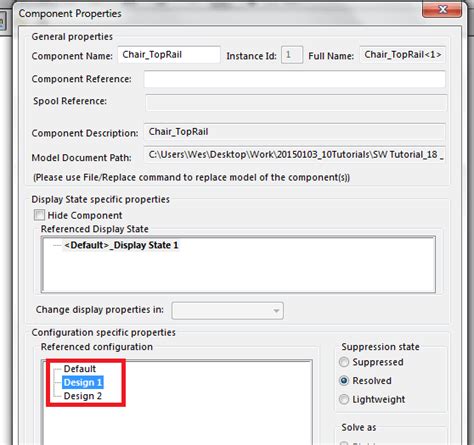 Adding Configuration SolidWorks 的图像结果