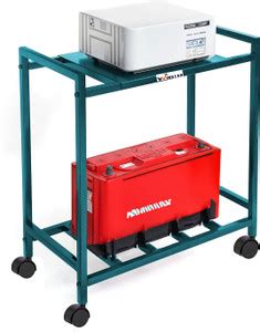 Winstar 2-Tier Metal UPS Stand for Inverter & Batter with Wheels ...
