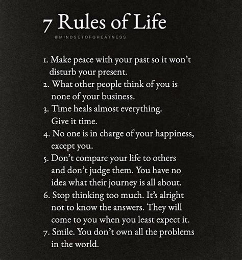 The 7 Rules Of Life Pictures, Photos, and Images for Facebook, Tumblr ...