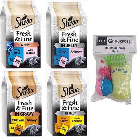 Sheba Fresh and Fine Wet Cat Food Bundle | Entire Range of Sheba Fresh ...