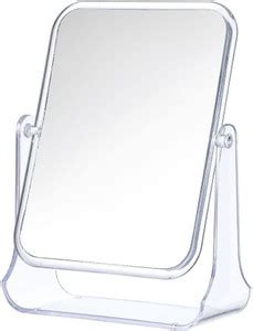 MINISO Square Double Sided Rotation Vanity Mirror,2X Magnifying Mirror ...