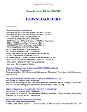 Image result for DS-260 Form Sample PDF