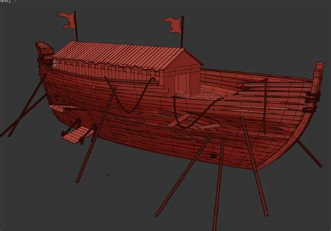 low poly noah ark 3D model | CGTrader