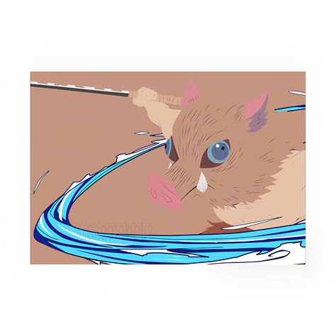 Inosuke Hashibira Animated Poster – Inkyprinty.in