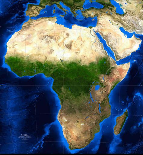 Africa Topographic Map - Guide of the World