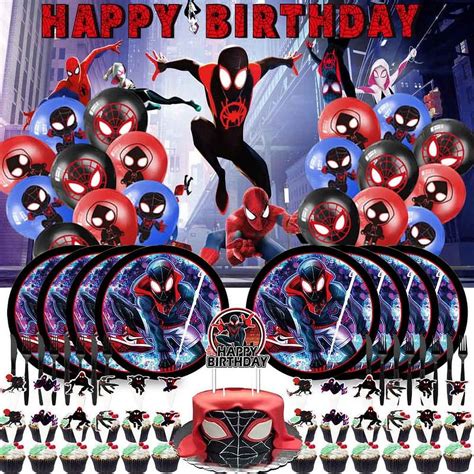 Customer reviews for Miles Morales Party Supplies Plates Decorations ...