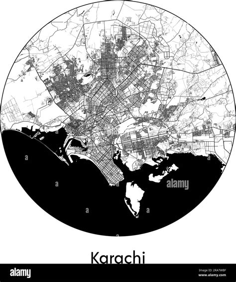Karachi map Stock Vector Images - Alamy