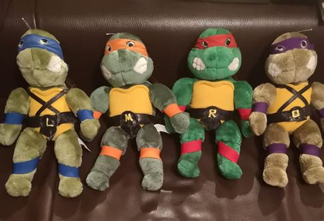 Playmates Teenage Mutant Ninja Turtles plush toys (1989) | Teenage ...