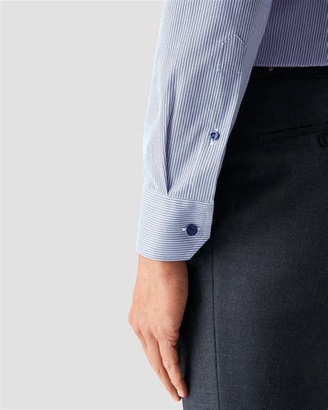 Mid blue Signature Twill Shirt - Eton