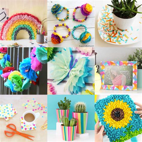 Crafts with Tissue Paper 的图像结果