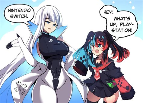ps5 chan and nintendo switch (original) drawn by hinghoi and ...
