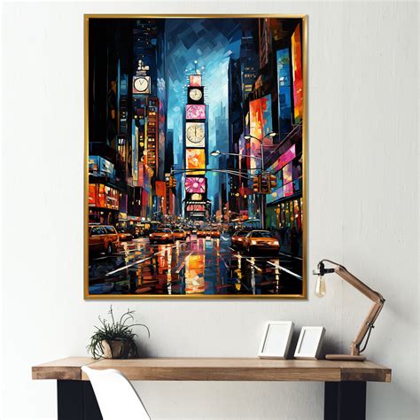 Latitude Run® New York City Time Square Lights II - New York City Wall ...