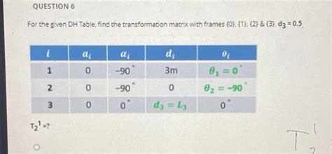 Image result for DH Transformation Matrix