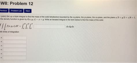 Image result for Finding Mass Using a Triple Integral
