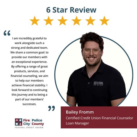 Congratulations Bailey for making us six years better! | Fire Police City County Federal Credit ...