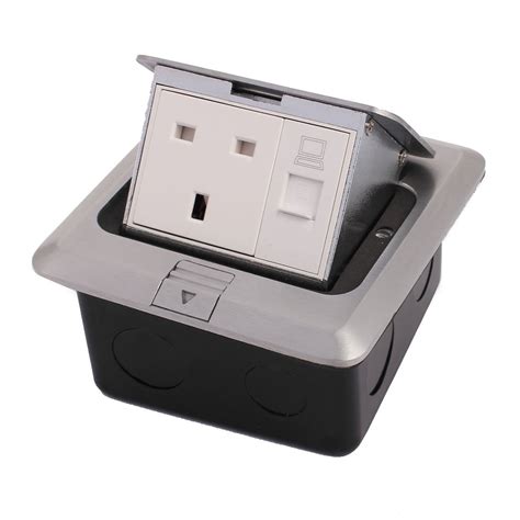 Generic Home Pop-up Floor Outlet Plate Duplex Ground Outlet Socket ...
