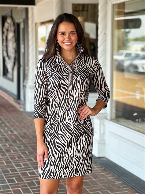 Gretchen Scott Everywhere Dress in Zebra Print – Sugar & Spice
