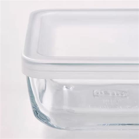 IKEA BESTAMMA Food container with lid, glass | Food containers | Stora ...