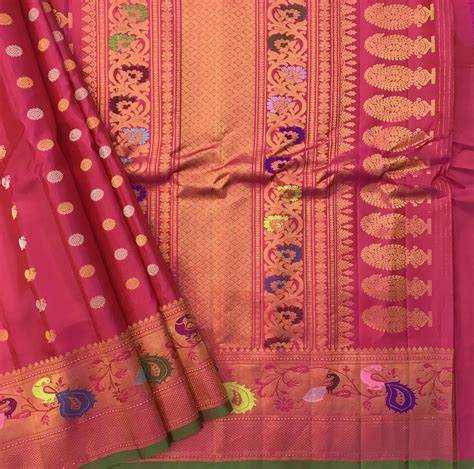 Special Border Gadhwal Pink AY GL-2-26-176 – Pratha by Kavita Koparkar