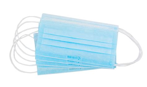Shop Mallcom CK86P3 Disposable 3-Layer Blue Surgical Mask