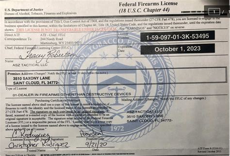 FFL License Application Form 的图像结果