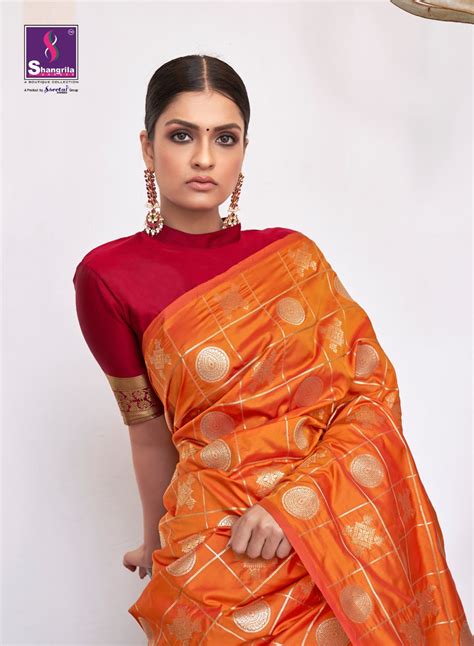 Shangrila Presents Meghna Silk Soft Texture Weaving With Dual Zari Sarees