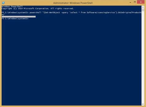 Windows 10 Product Key PowerShell Command 的图像结果