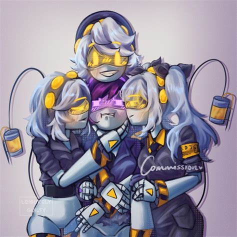 [COMMISSION] "Uh..." - J, N, Uzi and V Fanart! : r/MurderDrones