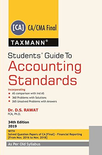 Buy Students' Guide to Accounting Standards (CA/CMA Final) (As Per Old ...