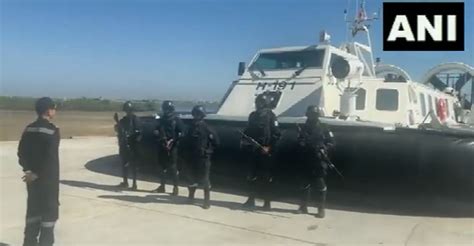 WATCH: Indian Coast Guard carries out anti-narcotics exercise off ...