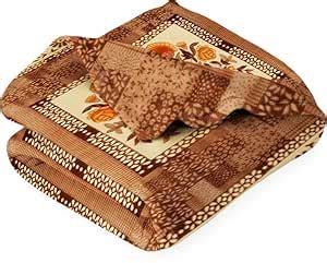 Buy BSB HOME 350 GSM Polar Fleece Red Heart Printed Blanket Double Bed ...