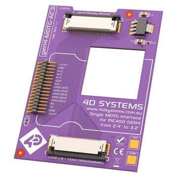 MOTG-AC3 ディスプレイ インターフェースキット 4D Systems gen4 LCDディスプレイモジュール用 1個 4D ...