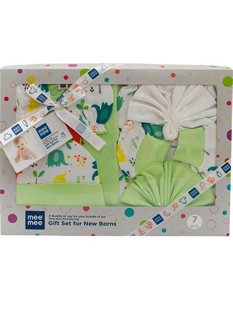 Mee Mee New Born Baby Gift Set | Soft Cotton Clothing Essentials for ...