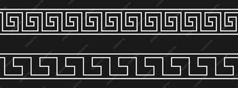 Seamless greek key patterns | Premium Vector