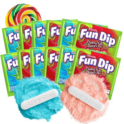 Sweetzo Fun Dip Powder and Candy Sticks - Cherry Yum and India | Ubuy