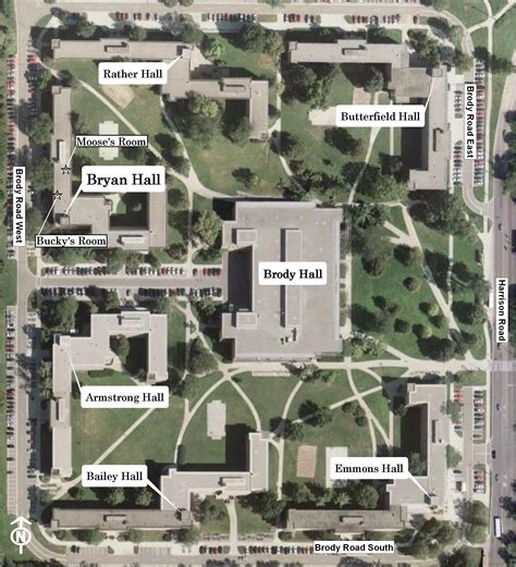 Brody Complex map prior to renovations. I lived in Armstrong my first ...