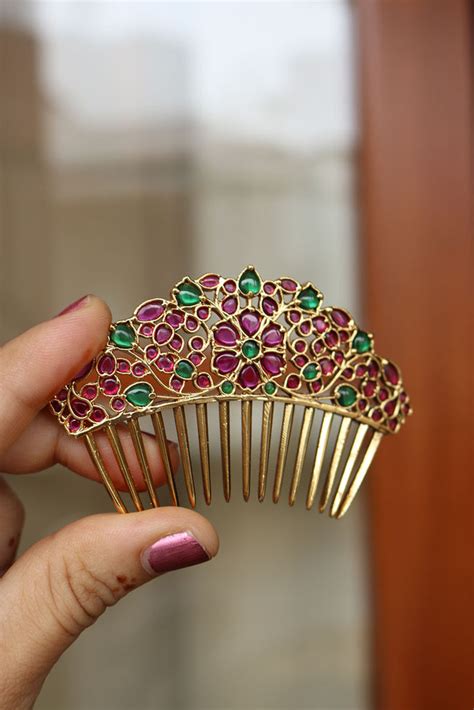 Ruby Green Comb Pin – zahana
