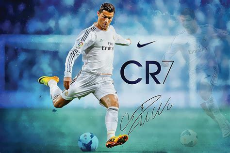 SIGNOOGLE Football Player Cr7 Cristiano Ronaldo 3D Printed Stickers ...