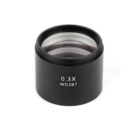0.3X STEREO MICROSCOPE AUXILIARY OBJECTIVE LENS BARLOW LENS