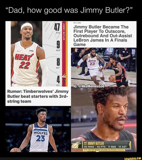 "Dad, how good was Jimmy Butler?" Jimmy Butler Became The First Player ...