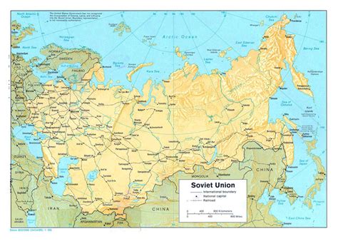 Large Detailed Administrative Divisions Map Of Soviet Union 1989