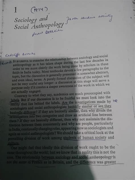 Sociology and social anthropology - 1 (1974) Sociology and oth studus ...