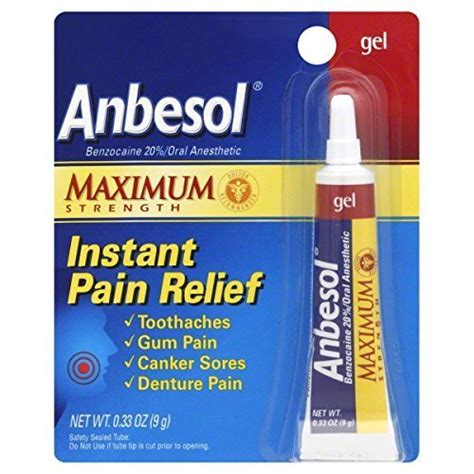 Anbesol Oral Anesthetic Maximum Strength Gel By Anbesol | Desertcart INDIA