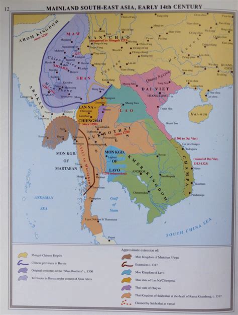 Southeast Asia Historical Atlas Maps - Mainland South-East Asia Early 14th Century - ECAI CKAN ...