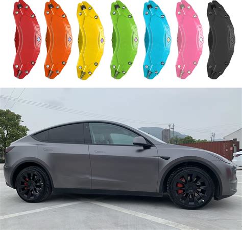 Buy Nakonic 2022 Upgraded Caliper Covers Compatible with Tesla Model Y ...