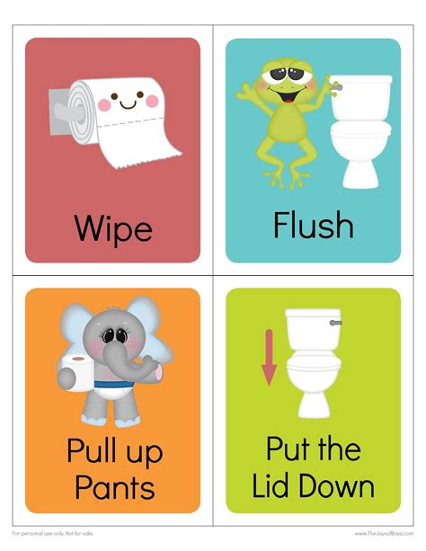 Free Printable Potty Training Visual Schedule | Bernard