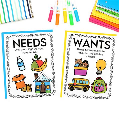 Celebrating Family Traditions: Needs and Wants Activities, Plus ...