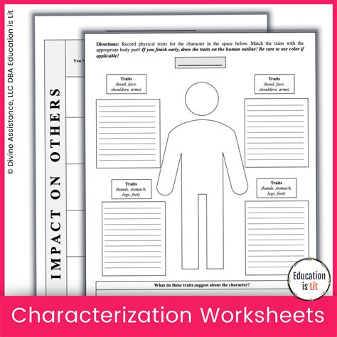 Character Development Worksheets