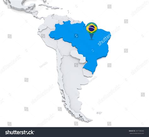 south america brazilian highlands map