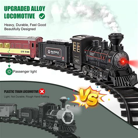 Buy Hot Bee Model Train Set for Boys - Metal Alloy Electric Trains w ...